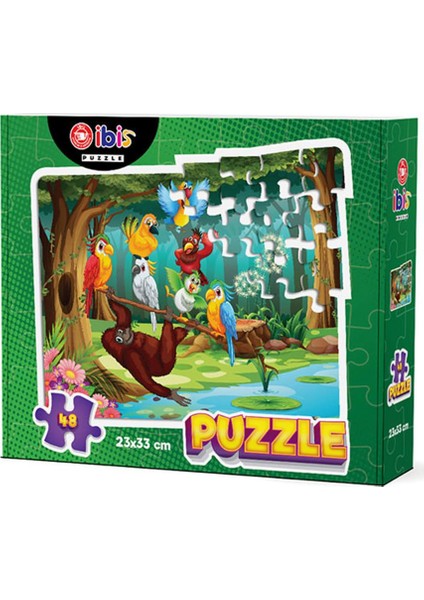 Papağanlar 48 Parça Puzzle