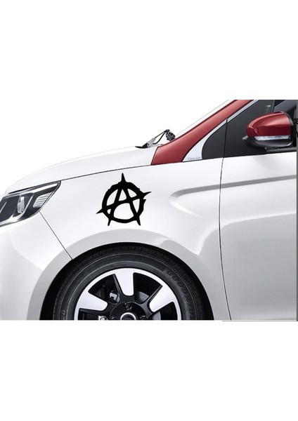 Anarşi Logo Sticker Araba Oto Motosiklet Kask Karavan Sticker 00215
