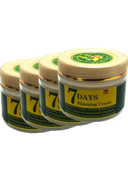 7 Days 4'lü Ginger Miracle Slimming Cream Kremi 100 ml