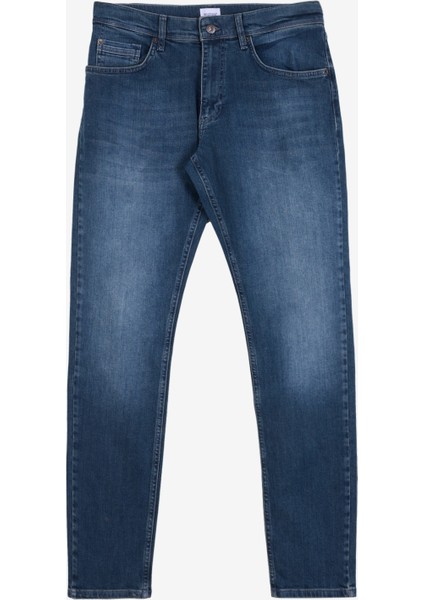 Normal Bel Straight Mavi Erkek Denim Pantolon Washington Straight-21