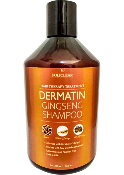 Dermatin Şampuan Ginsengli Özel Sampuan Daha Uzun Güçlü Beslenmiş 500 ml Ölçeğinde HAZN926000286