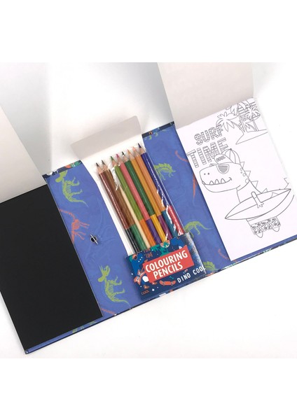 - Unick Color Boyama Kitabı-Boya Kalemleri ve Sihirli Çizim Sayfaları Seti