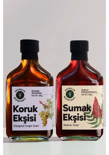 Sumak Ekşisi ve Koruk Ekşisi %100 Saf Tatlı Ekşi Hasat 2 Adet 280 gr