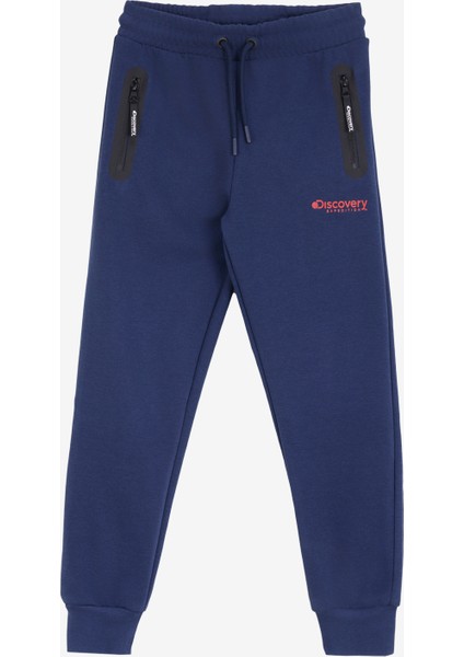Lastikli Paça Lacivert Erkek Çocuk Eşofman Altı D4WB-EA3082