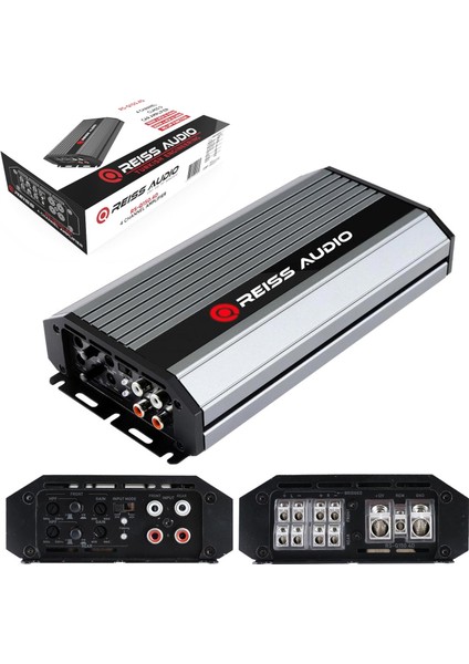 Reıss Audıo RS-Q150.4D Mini Oto Anfi Stereo 4X100 Watt 4 Kanal