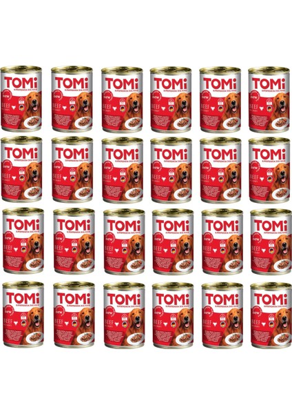 Sığır Etli Gravy Soslu Köpek Konservesi 400 Gr. x 24 Adet