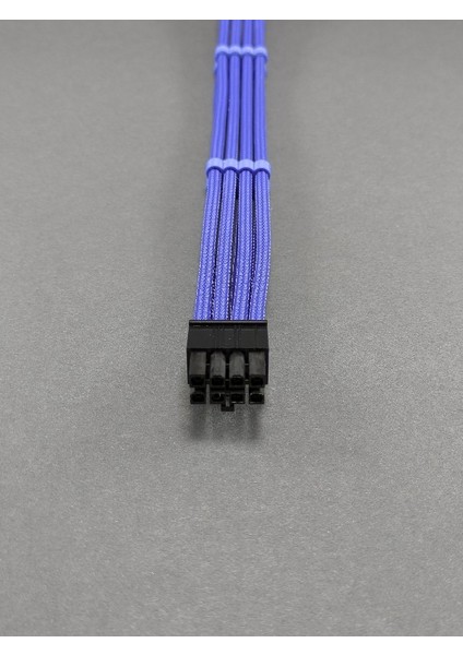 8 Pin Cpu (Işlemci) Uzatma Kablosu - Mavi Sleeved