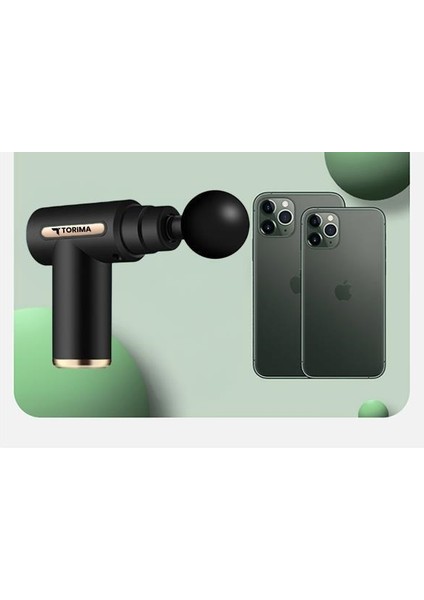 BX-720 Siyah Darbeli Titreşimli Şarjlı Sporcu Masaj Tabancası Masaj Aleti Kas Egzersiz Aleti modelleri