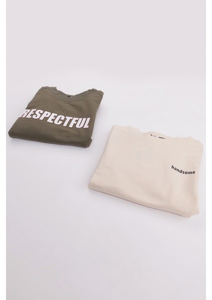 Erkek Çocuk Orta Kalınlıkta 2'li Paket Sweatshirt