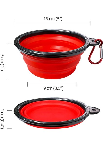 2 Adet Katlanır Taşınabilir Kedi Köpek Mama Su Kabı fiyatları