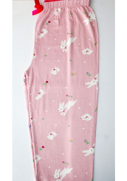 Kapri Boy Made By Me Lüks Modal Kumaş Ev Giyim Pijama Altı Kadın Yüksek Bel Modern Kaliteli Estetik