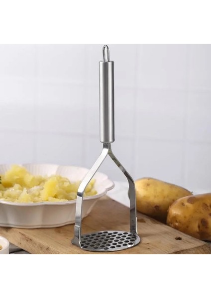 Saplı Metal Patates Ezici- Mutfak Pratik Eşya / Patates Püresi