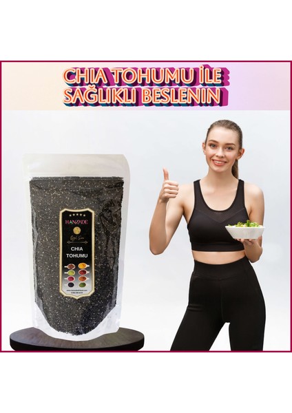 Chia Tohumu Çiya Seed Yeni Mahsül Katkısız 500 gr