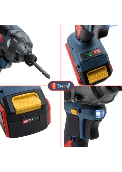 SX32- 2 x 4.0 Çift Akülü Kömürsüz Darbeli Vidalama 20 V - 4 Ah