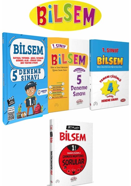 Ardışık Yayınları 1. Sınıf BİLSEM Deneme Sınav Seti -  Çıkması Muhtemel Soru Bankası Kitabı