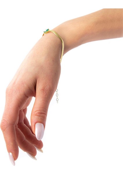 Paraiba Baget Italyan Zincir Gümüş Bileklik fiyatları