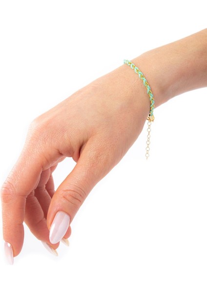 Yeşil Ipek Gümüş Bileklik fiyatları