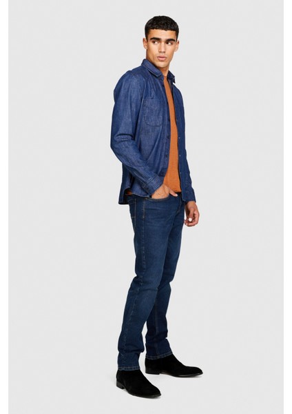 Stockholm Slim Fit Esnek Denim Pantolon Erkek Renkli Pantolon - 323A4MQBSE00C