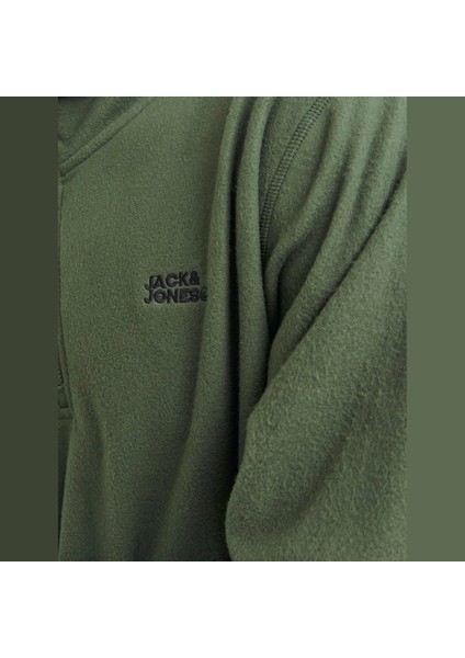Erkek Yarım Fermuarlı Logo Baskılı Sweatshirt - Corp modelleri