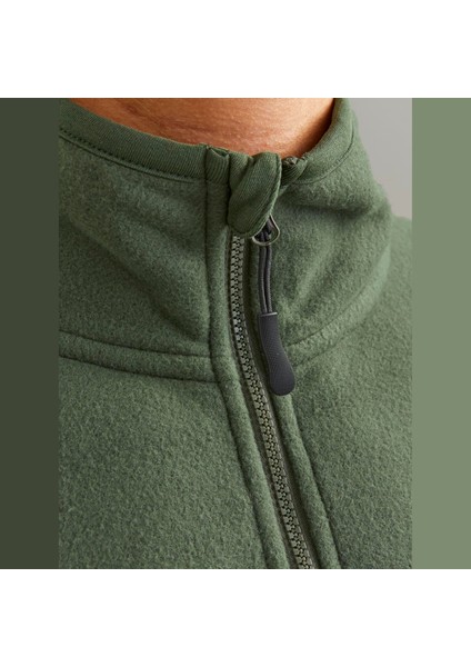 Erkek Yarım Fermuarlı Logo Baskılı Sweatshirt - Corp fırsatları