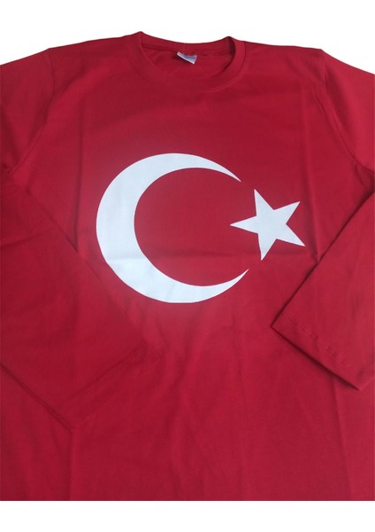Türk Bayraklı Tshirt Uzun Kollu