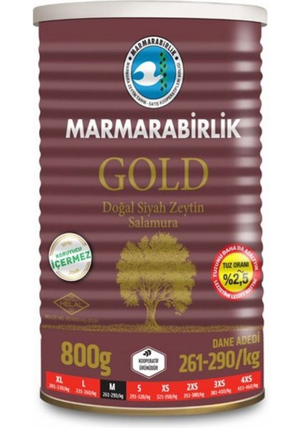 Gold Teneke Zeytin 800 gr