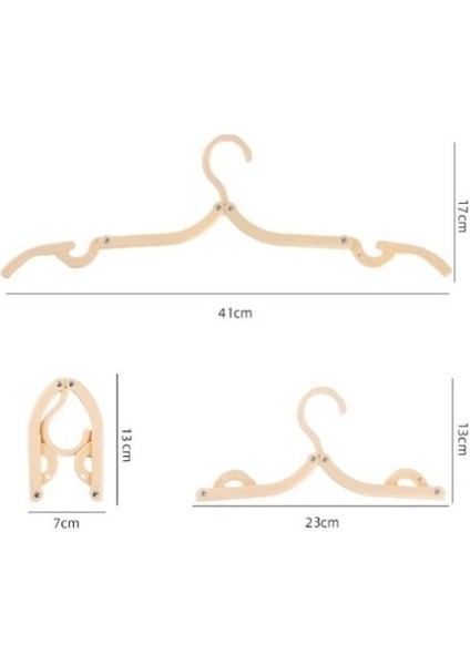 Katlanabilir Portatif Elbise Askısı 5 Adet