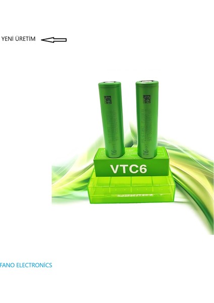 - Murata Vtc6 18650 3.7V 3000 Mah 2'li Li-Ion Şarjlı Pil