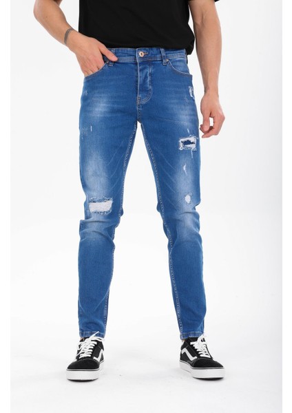 Pamuklu Skinny Denim Erkek Kot Pantolon