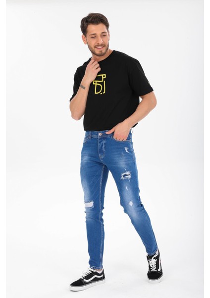 Pamuklu Skinny Denim Erkek Kot Pantolon