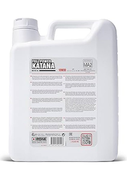 Full Power Katana 10W30 - 4 Litre