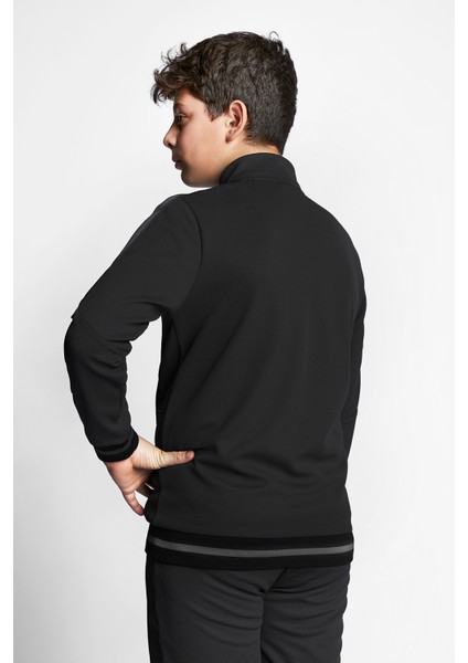 Siyah Çocuk Fermuarlı Sweatshirt 23B-3124 indirimleri