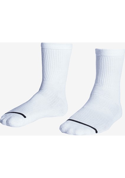 LA-3158 Beyaz Tekli Tenis Çorap 36-40 Numara