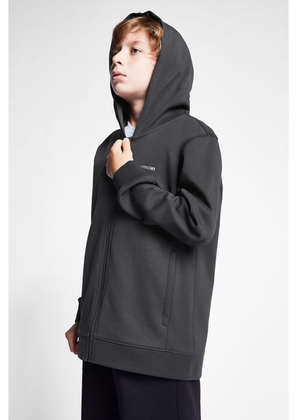 Çocuk Fermuarlı Kapüşonlu Sweatshirt 24S-3226-24B modelleri