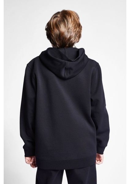 Siyah Çocuk Fermuarlı Kapüşonlu Sweatshirt 24S-3226-24B fırsatları