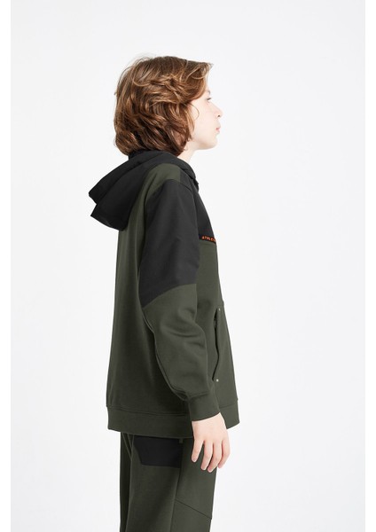 Çocuk Fermuarlı Kapüşonlu Sweatshirt 24N-3101 fiyatları