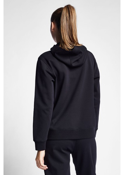 Siyah Kadın Fermuarlı Kapüşonlu Sweatshirt 24S-2219-24B modelleri