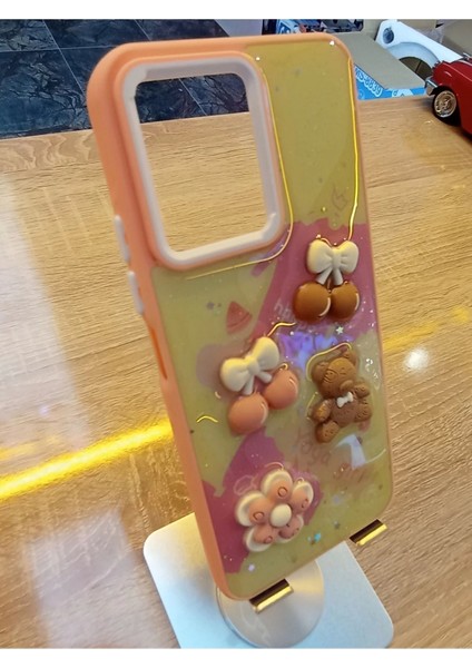 Xiaomi Redmi Note 12 4g Uyumlu Kabartma Figürlü Darbe Korumalı Kapak Renkli Kılıf