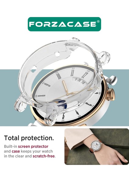 Huawei Watch Gt5 41MM ile Uyumlu Önü Kapalı Ekran Korumalı Silikon Kılıf - FC010 modelleri