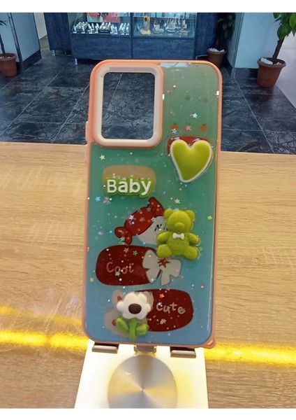 Xiaomi Redmi Note 12 4g Uyumlu Kabartma Figürlü Darbe Korumalı Kapak Renkli Kılıf