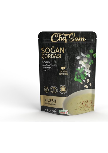 Soğan Çorbası Glütensiz Katkısız 65 gr 3 Adet