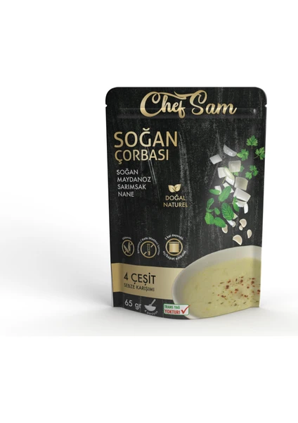 Chef Sam Soğan Çorbası Glütensiz Katkısız 65 gr 3 Adet