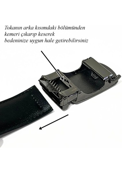 İsme Özel Otomatik Hakiki Deri Deliksiz Erkek Kemer indirimleri