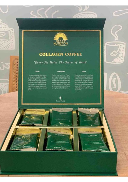 Right One Nutrition Collagen Coffee (Premium Instant Coffee) 30 Pöşet