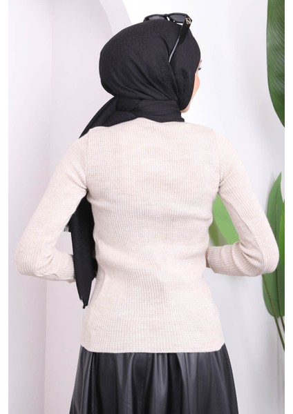 Vizon Dik Yaka Triko Body
