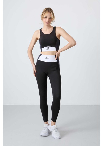 Tommylife Yüksek Bel Dar Paça Kadın Büstiyer Siyah Tayt Takımı fiyatları