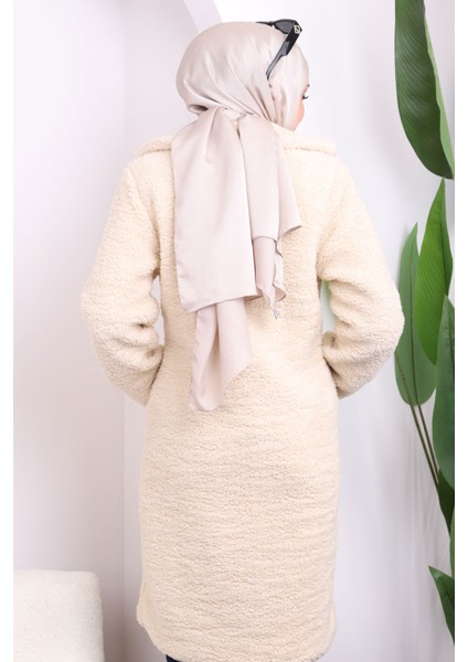 Krem Cepli Angora Peluş Kaban fırsatları