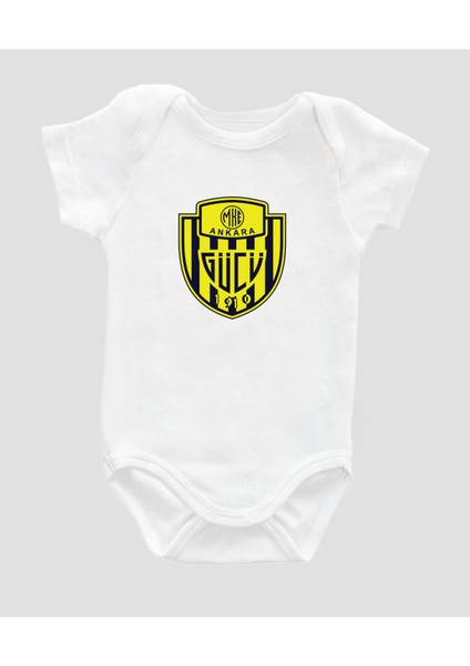 Organik Pamuk Ankaragücü Baskılı Bebek Zarf Yaka Body ZBN096