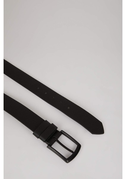 Erkek Dikdörtgen Toka Suni Deri Jean Kemeri Y6449AZNS fiyatları