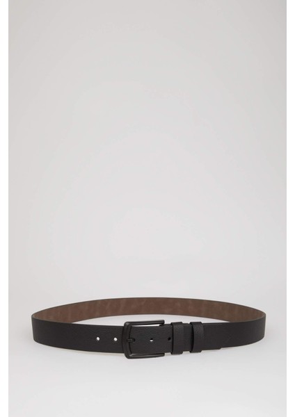 Erkek Dikdörtgen Toka Suni Deri Jean Kemeri Y6449AZNS modelleri